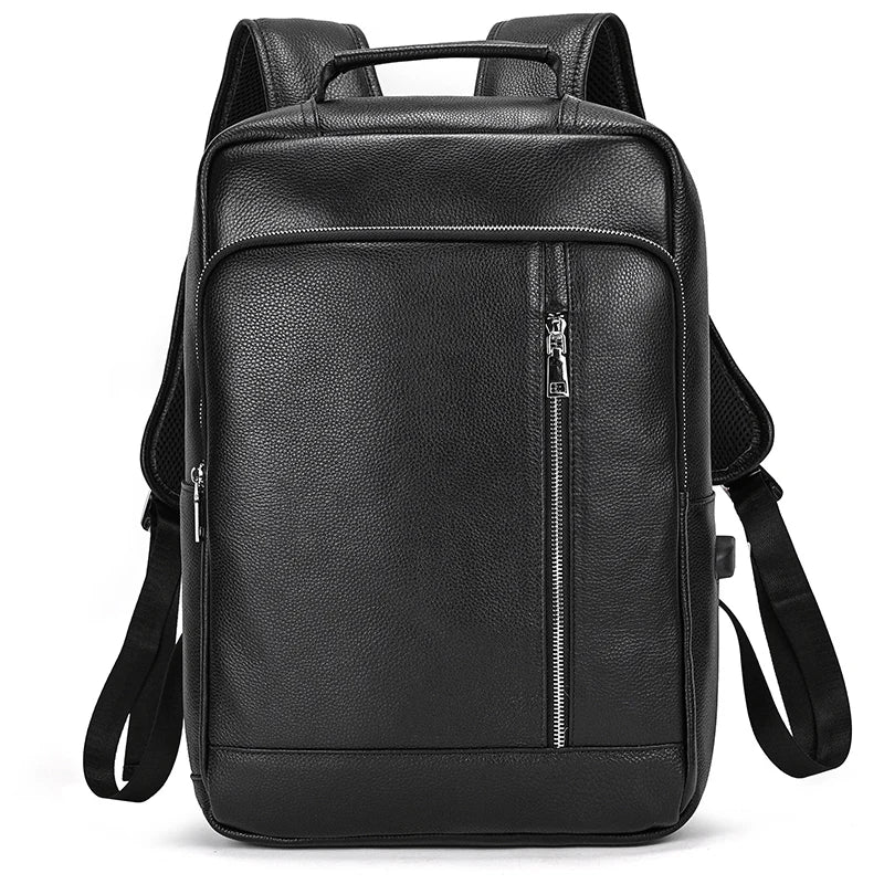Leather backpack
