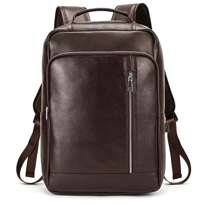 Leather backpack